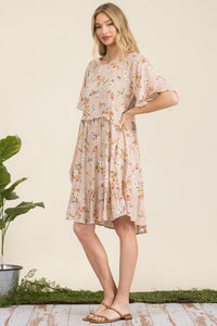 Sophie Spring Dress (Hazelnut)