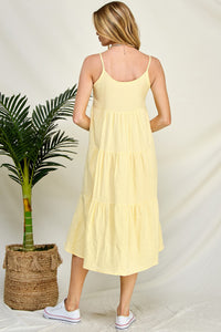 Sophia Tiered Dress (Yellow)