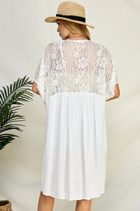 Seraphina Lace Kimono (White)