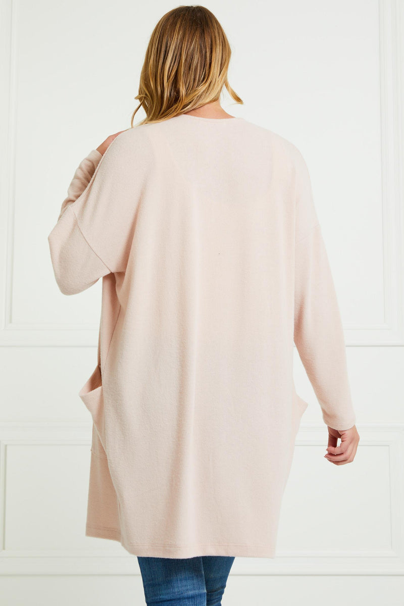 Ophelia Soft Knit Cardigan (Light Pink)