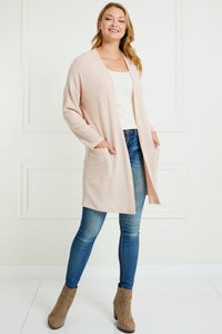 Ophelia Soft Knit Cardigan (Light Pink)