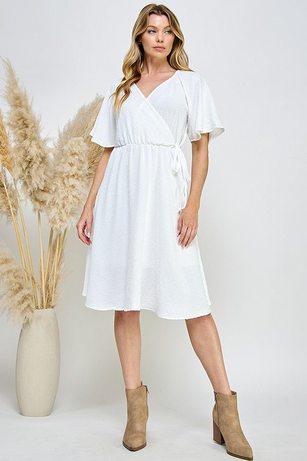 Charlotte Woven Dress (White)