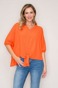 Celina Front Knot Top