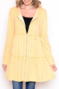 Celeste Hooded Zip-Up Sweater Dress