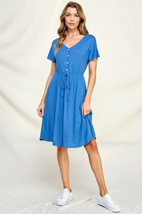 Clara Button-Down Dress