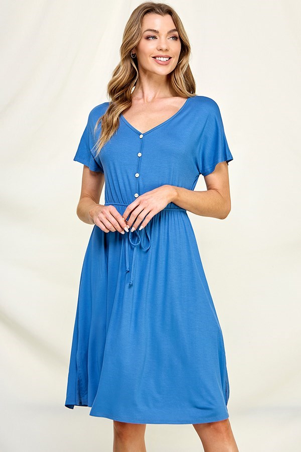 Clara Button-Down Dress