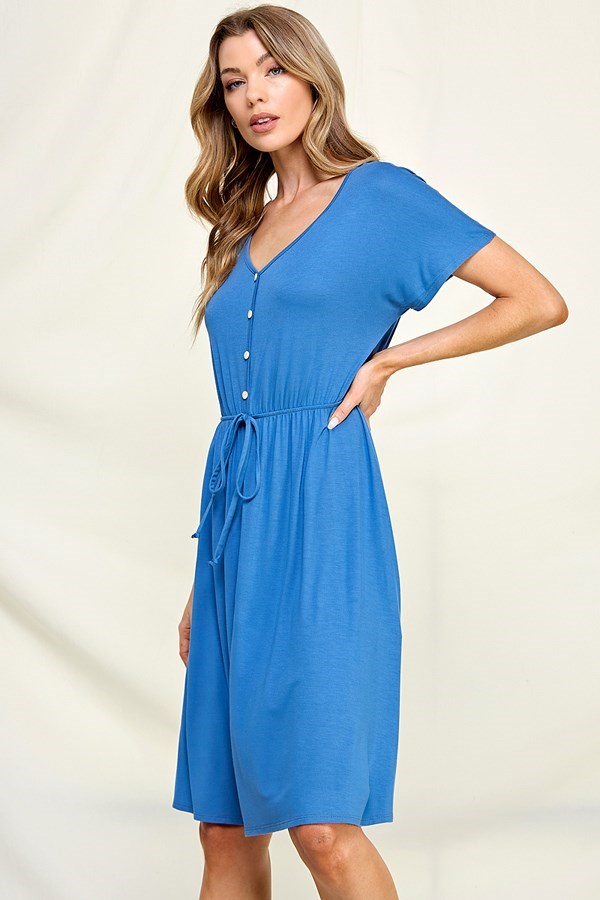 Clara Button-Down Dress