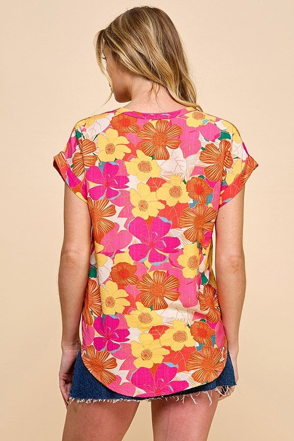 Zinnia Bloom Top