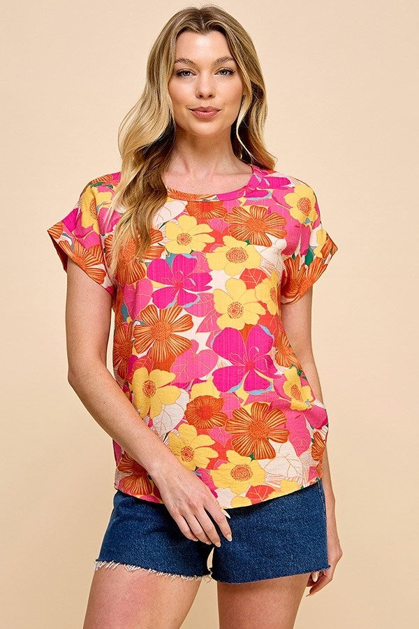 Zinnia Bloom Top