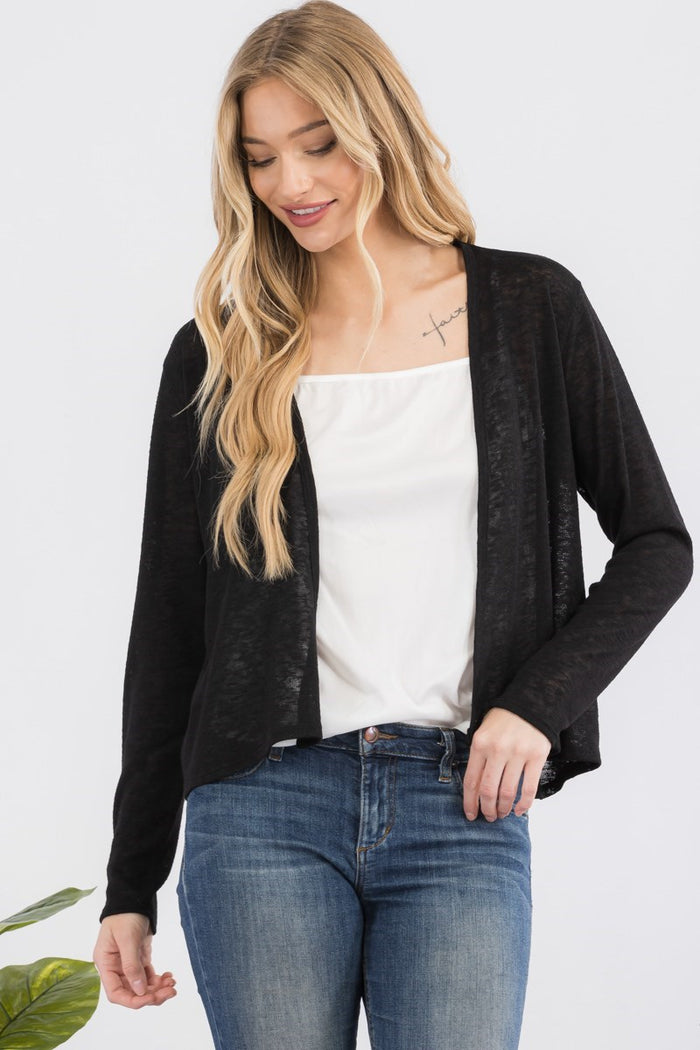 Ruelle Essential Knit Cardigan (Black)