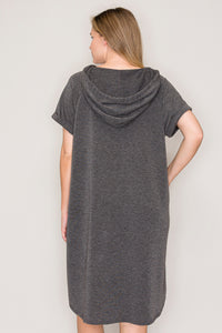 Sierra Hoodie Pocket Dress (Grey)