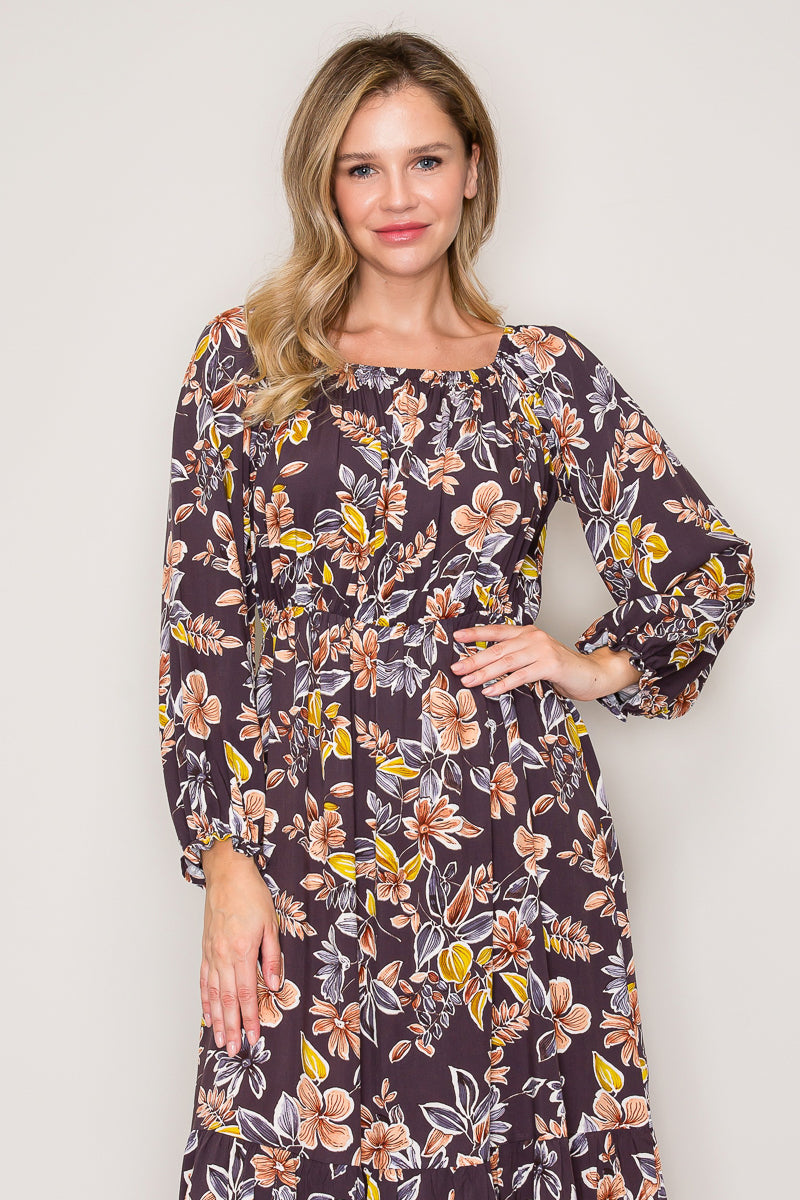 Anita Floral Midi Dress