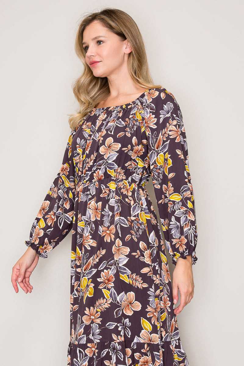 Anita Floral Midi Dress