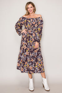 Anita Floral Midi Dress