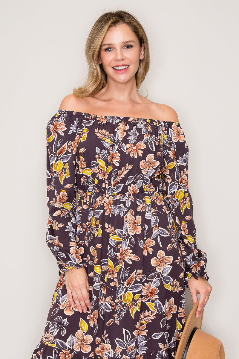 Anita Floral Midi Dress