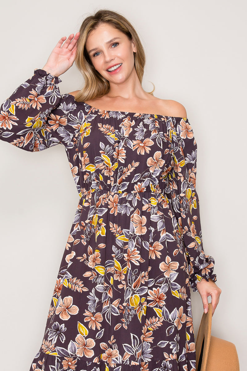 Anita Floral Midi Dress