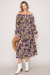 Anita Floral Midi Dress