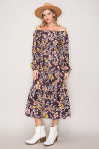 Anita Floral Midi Dress