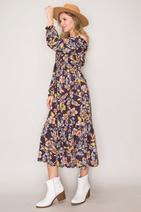 Anita Floral Midi Dress