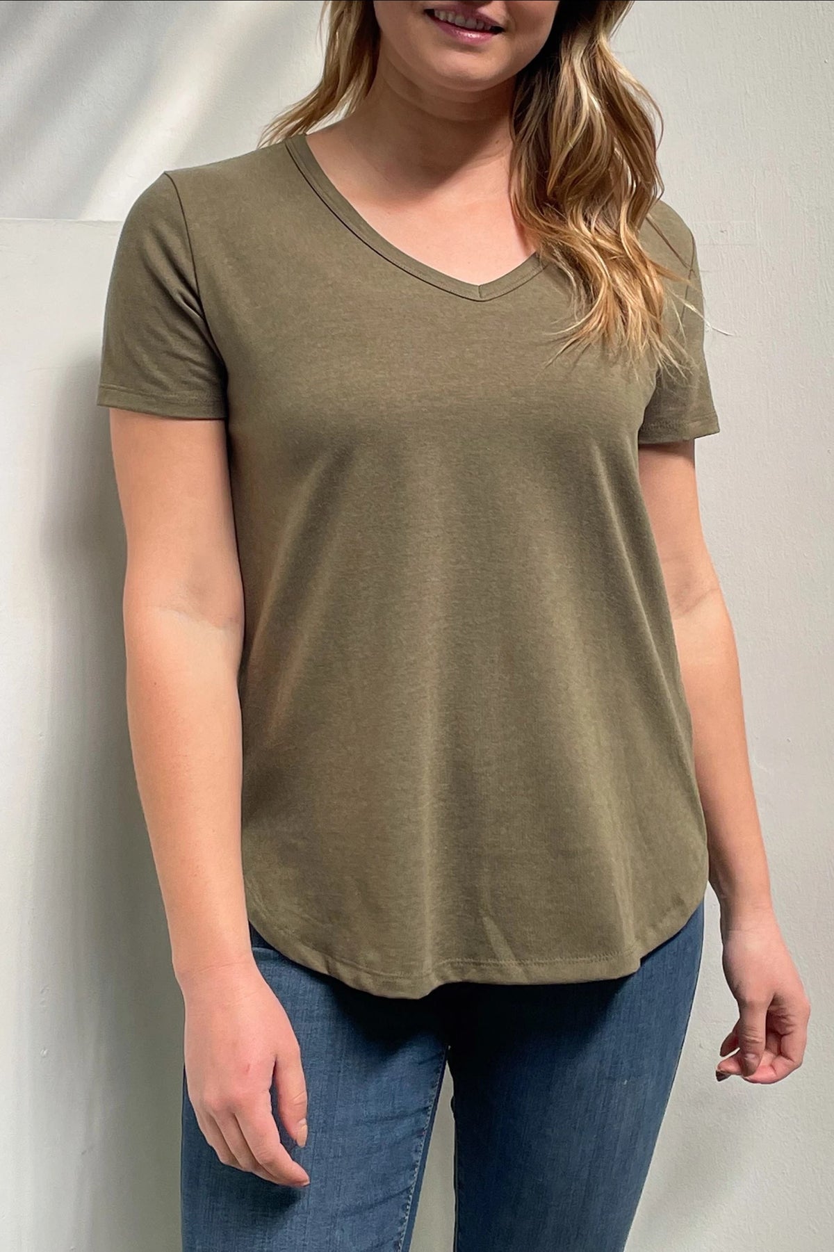 Hudson Short Sleeve Top (Olive)